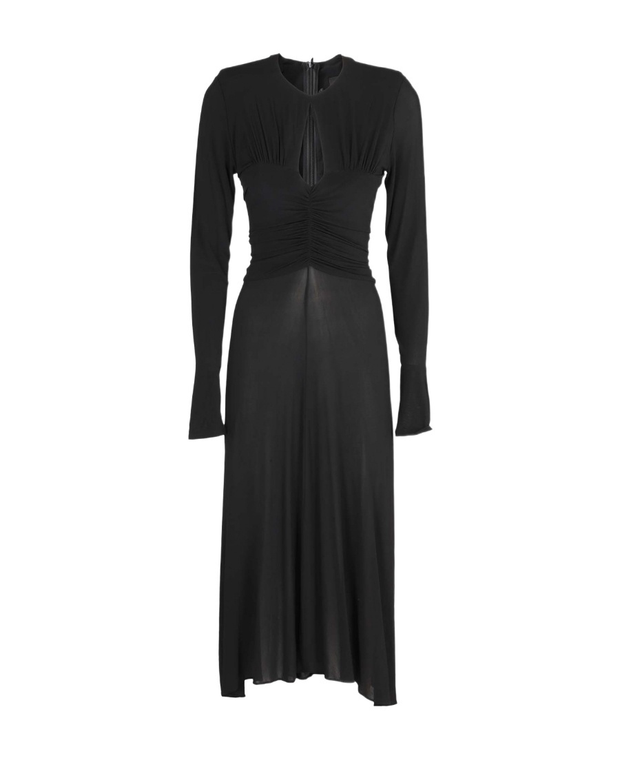 Isabel Marant Black Jinelima Midi Dress In Black