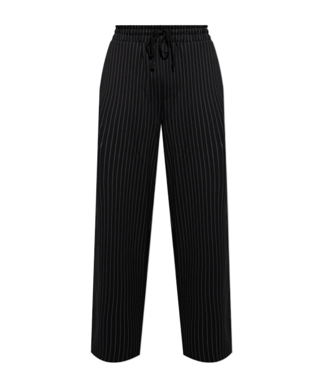 Allsaints Mens Sinclair Wide-leg Stretch-woven Jogging Bottoms Jet Black In Black