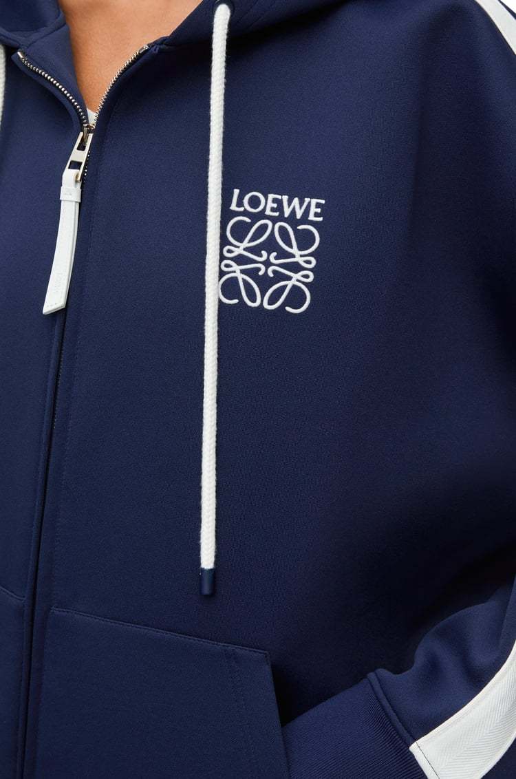 Loewe Hooded Tracksuit Jacket In Technical Jersey