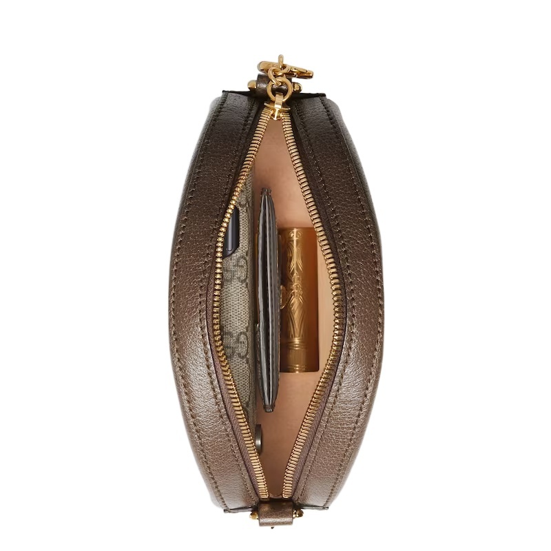 Gucci Ophidia Mini Gg Round Shoulder Bag In Multicolor
