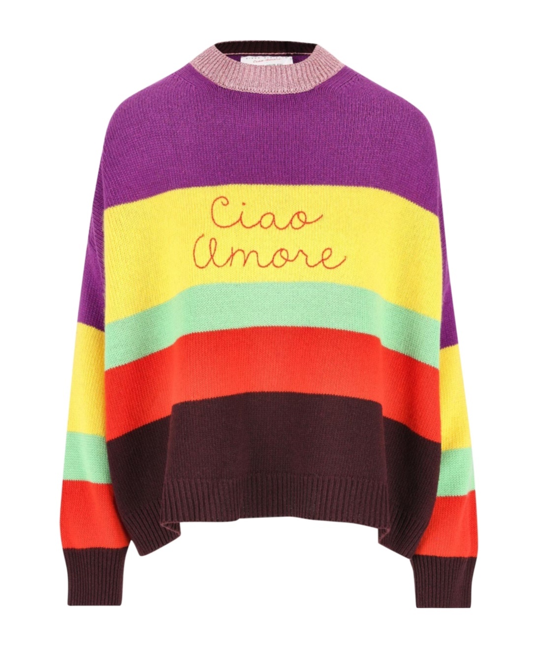 Giada Benincasa Long-striped Sweater In Multicolor