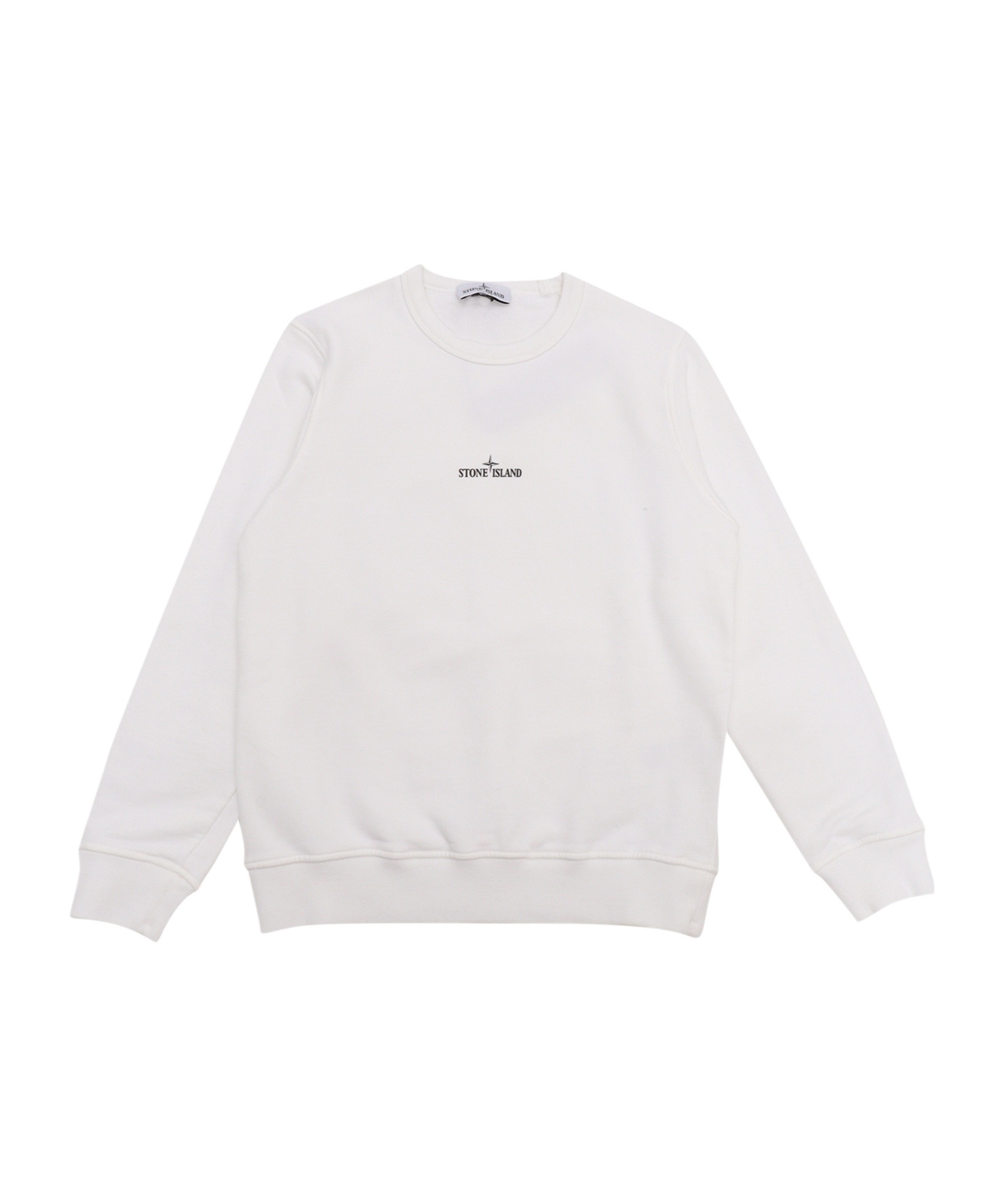Stone Island Long-sleeved Sweater In White