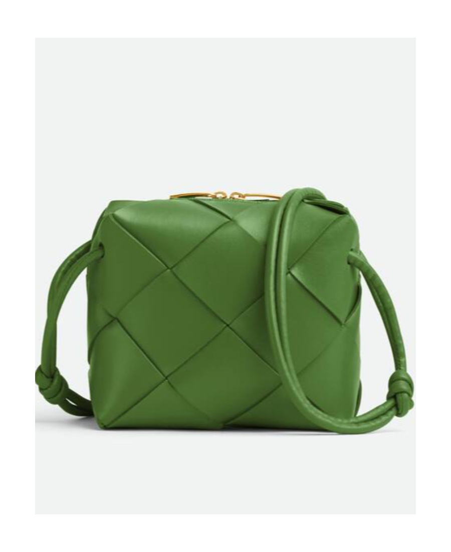 Bottega Veneta Mini Box Camera Shoulder Bag In Green