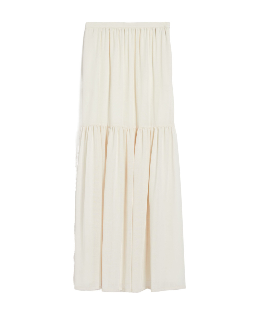 Shop Max Mara Cafila Draped Skirt In White