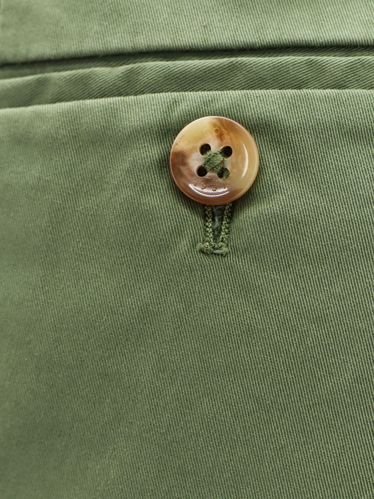 Incotex Stretch-cotton Tapered Trousers In Green