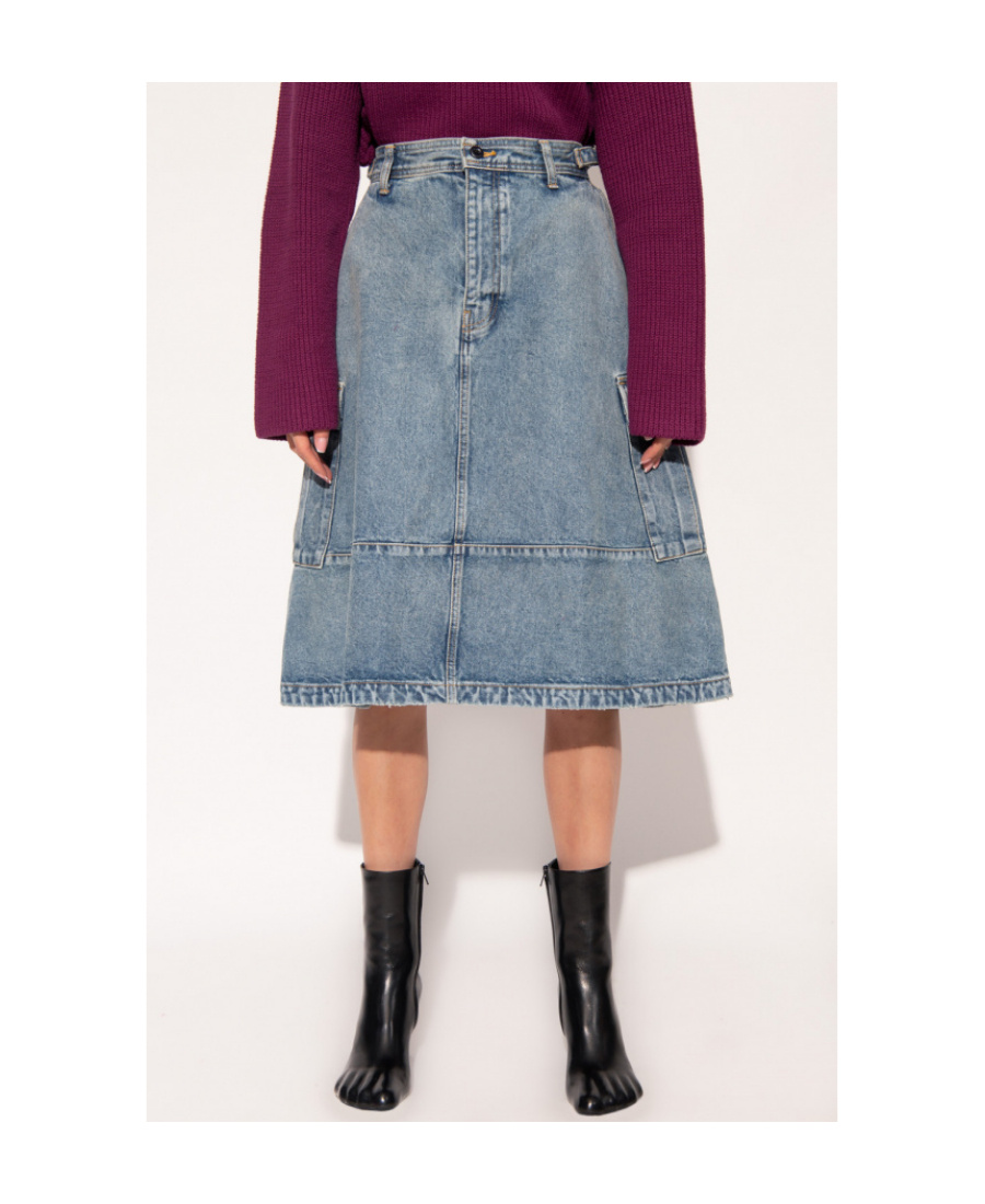 BALENCIAGA BALENCIAGA CARGO DENIM SKIRT