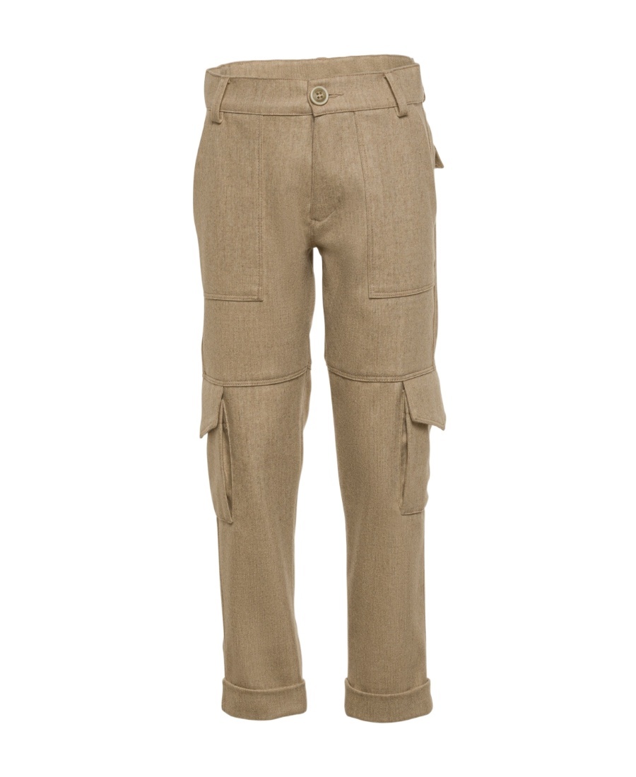 Eleventy Belt-loop Casual Pants In Brown