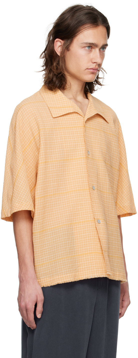 Le 17 Septembre A Short Sleeved Shirt In Yellow
