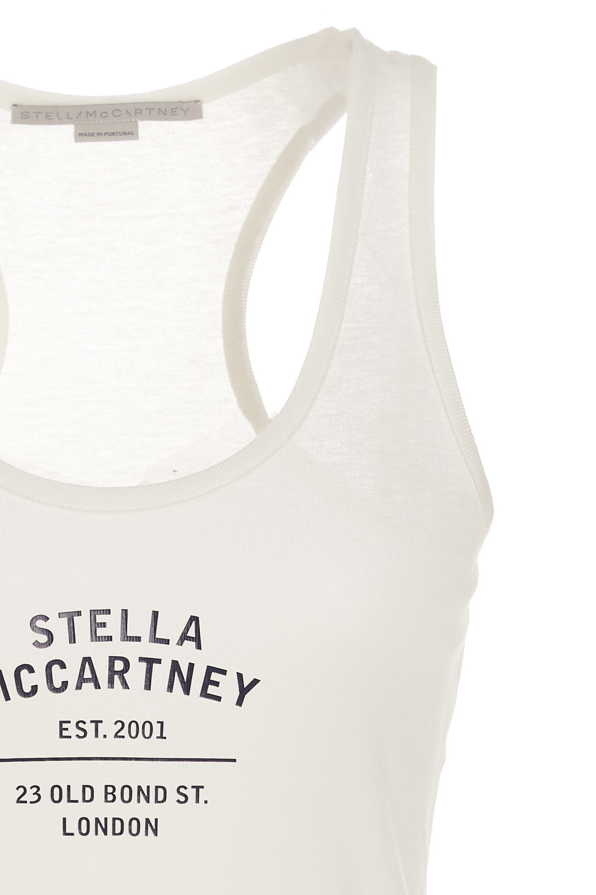 Stella Mccartney Logo-print Racerback Top In White