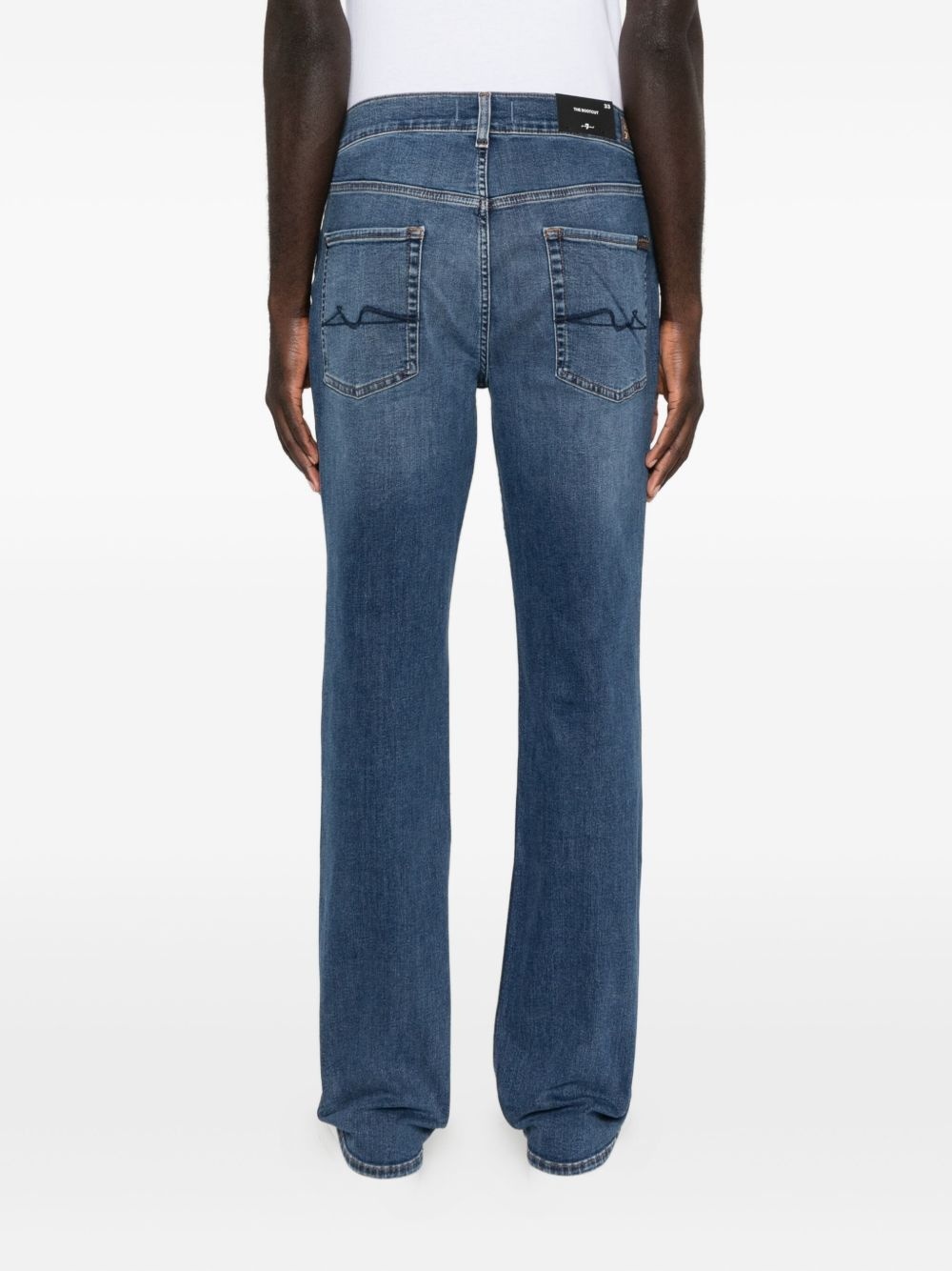 7 For All Mankind Logo Denim Jeans In Blue