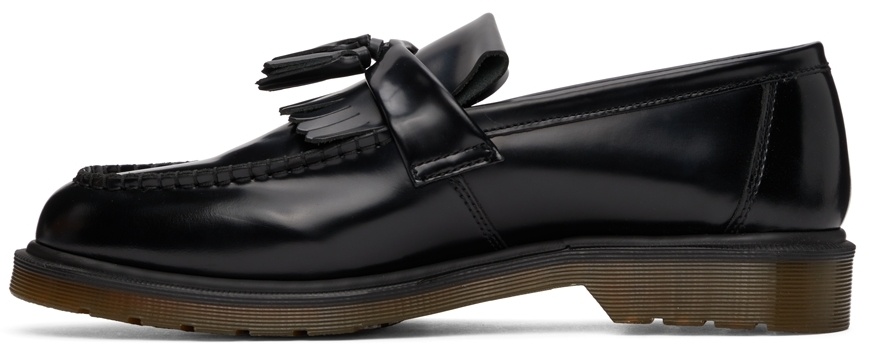 Dr. Martens' Black Leather Adrian Loafers In Black