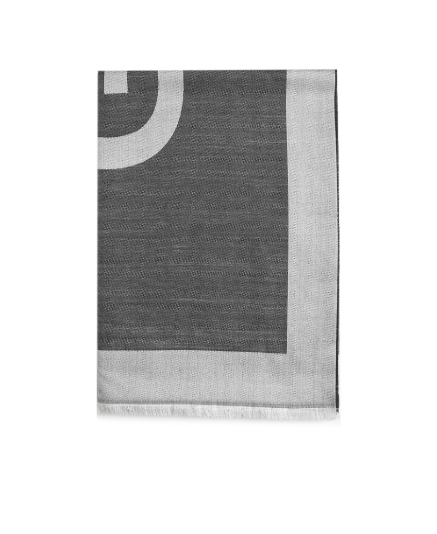 Givenchy Logo Printed Scarf In Gray