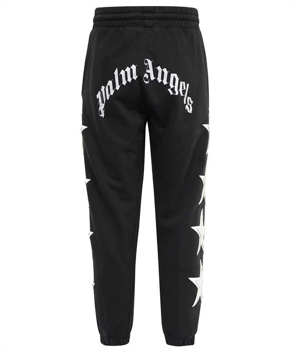 Palm Angels Star-patch Cotton Track Pants In Black