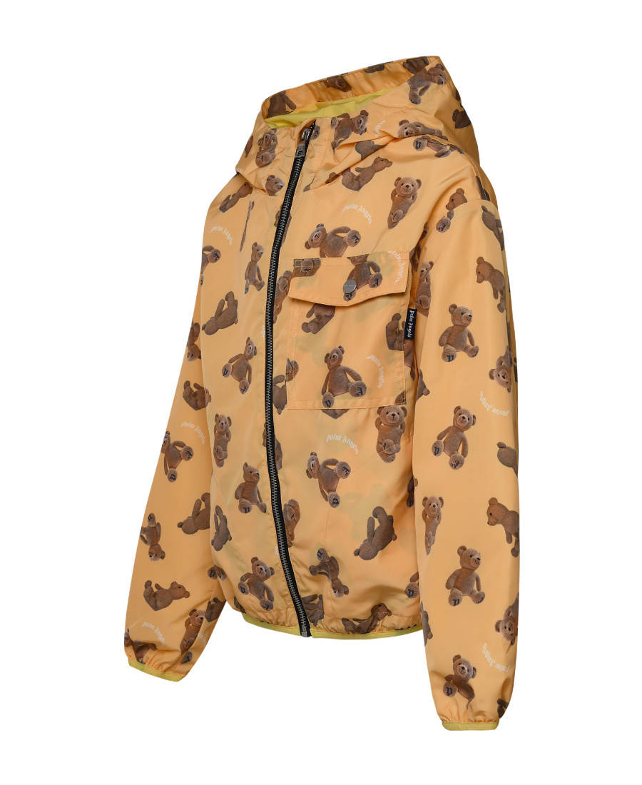 Palm Angels Motif-print Zip-fastening Jacket In Nude