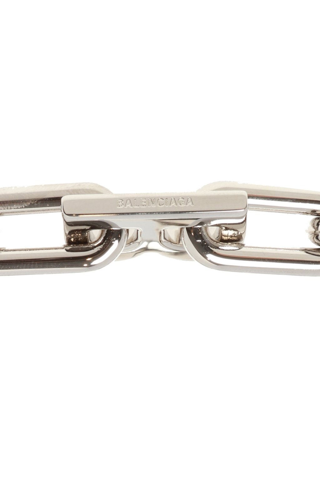 Balenciaga B Chain Bracelet In White