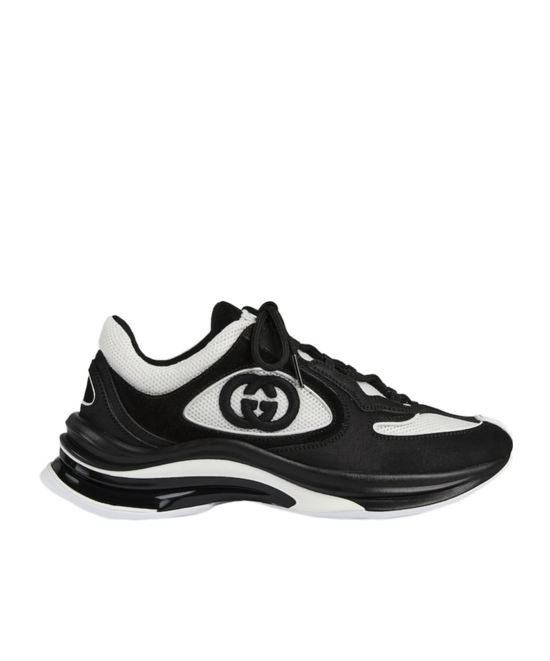 Gucci Run Sports Shoes In Black
