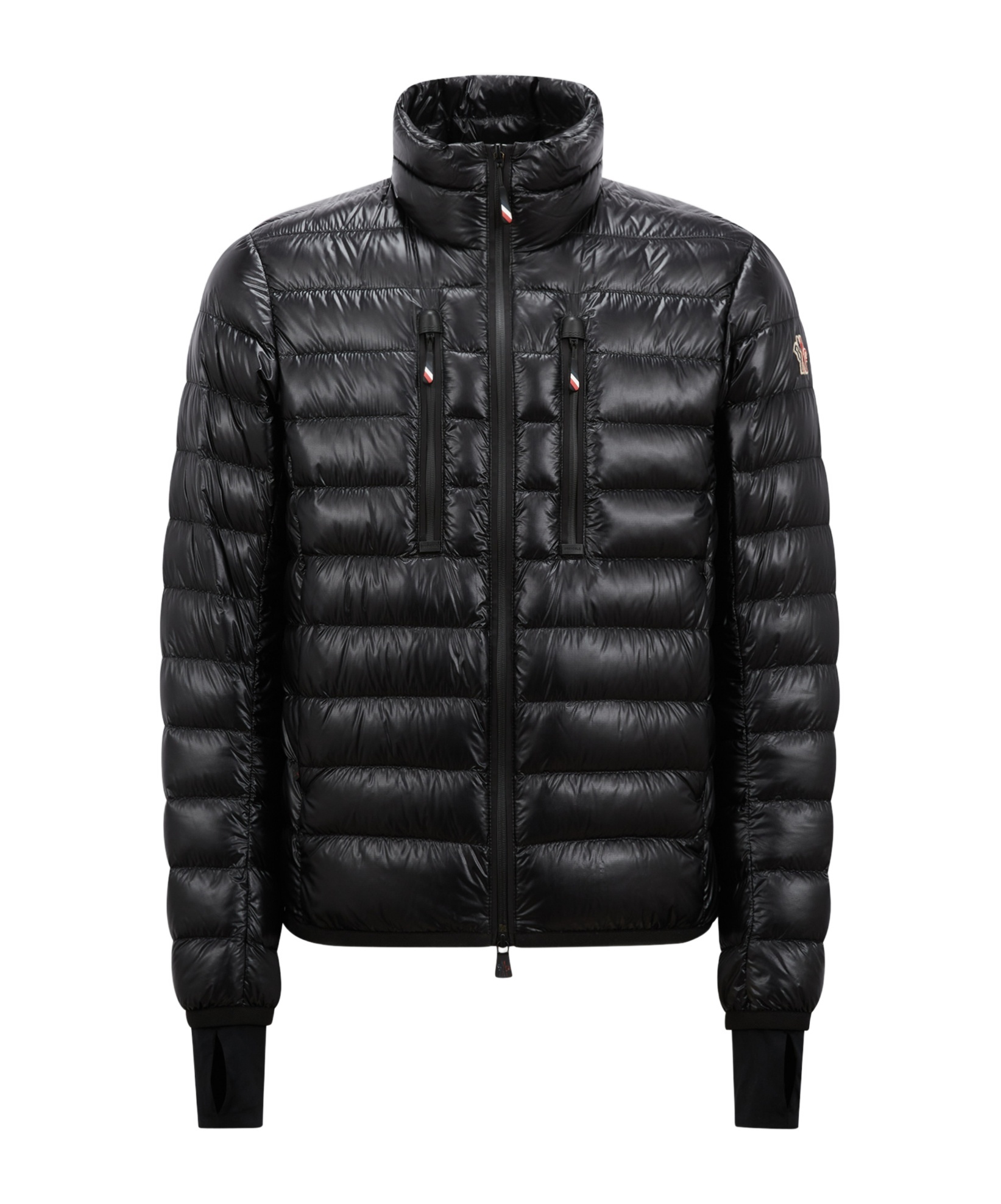 Moncler Hers Padded Jacket Zipped Pockets In Black
