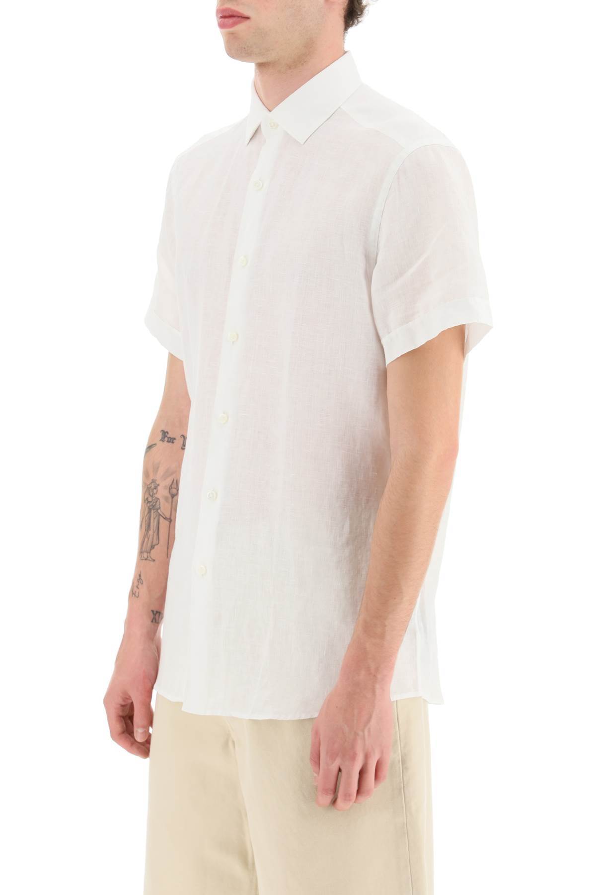 ZEGNA A SHORT SLEEVED SHIRT