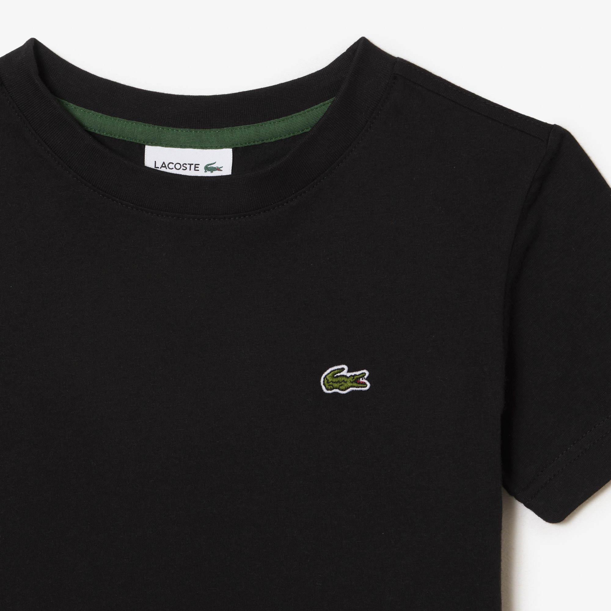 Lacoste Short-sleeved T-shirt In Black