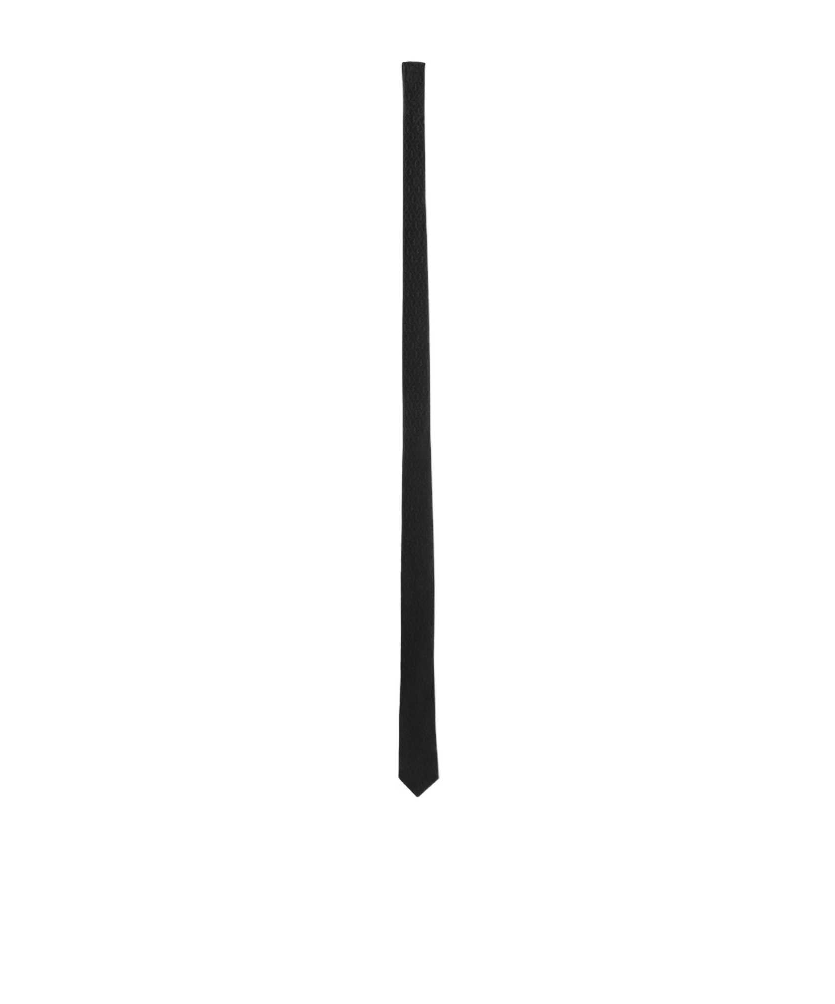 Saint Laurent Skinny Evening Tie In Black