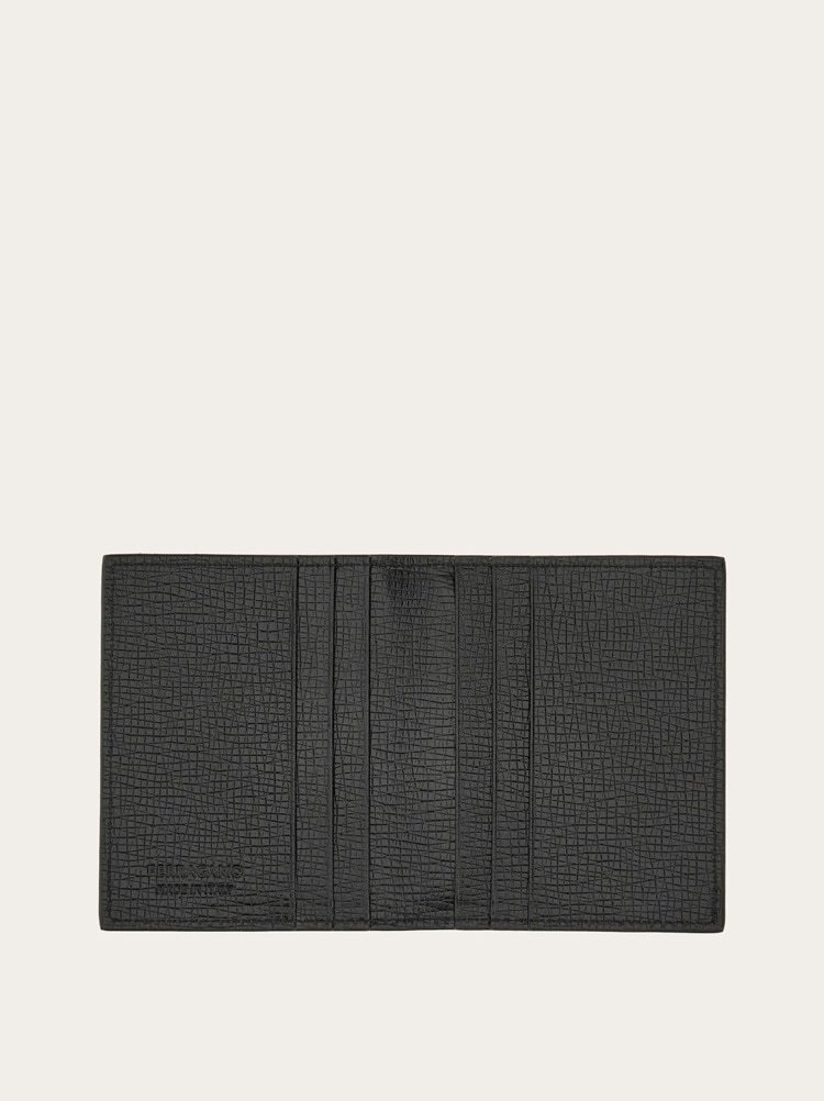 Ferragamo Logo Wallet In Black