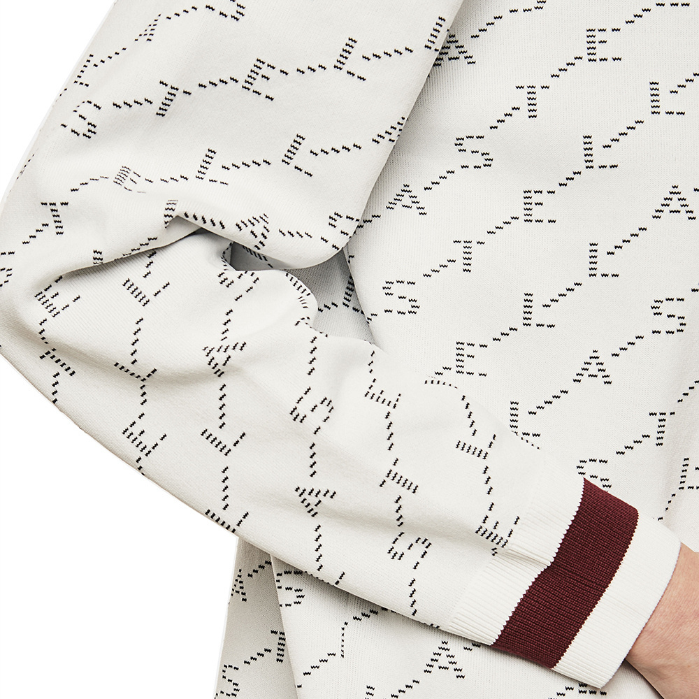 Stella Mccartney Round-necked Logo Sweater In White