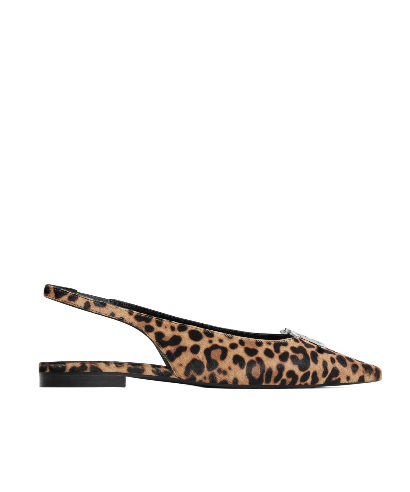Celine Alma Triomphe Flat Sandals In Black
