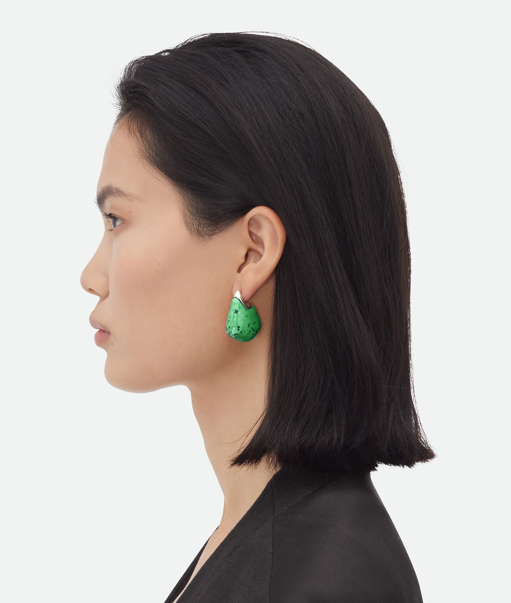 Bottega Veneta Butterfly Needle Earrings In Green