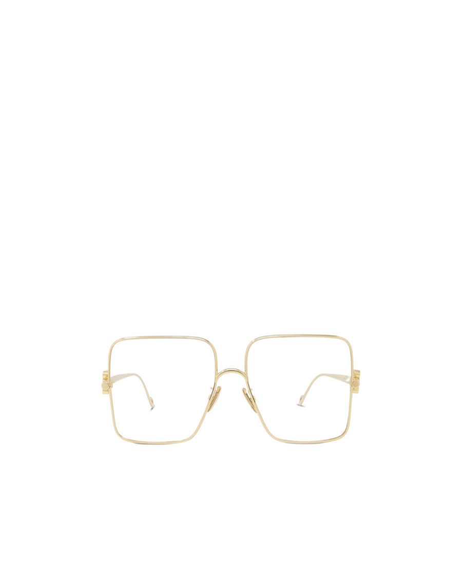 Loewe Gold Oversized Square Retro Glasses In White