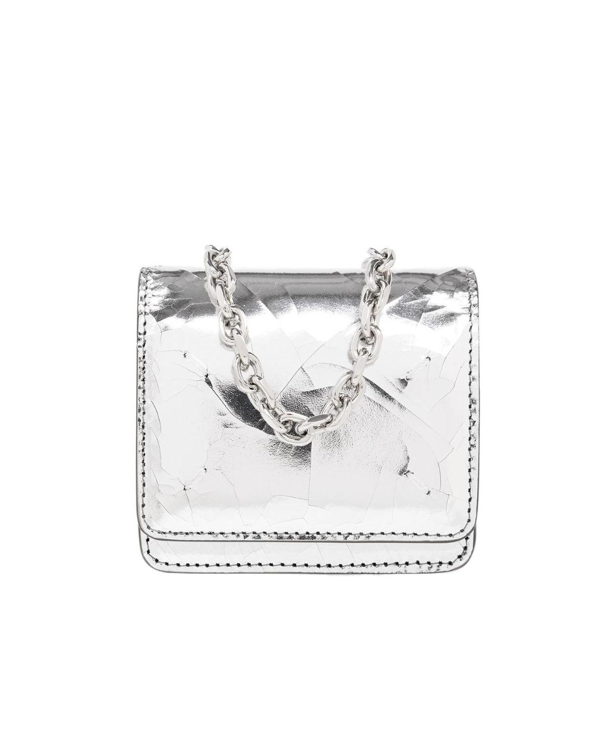 Maison Margiela Logo Chain Wallet In White