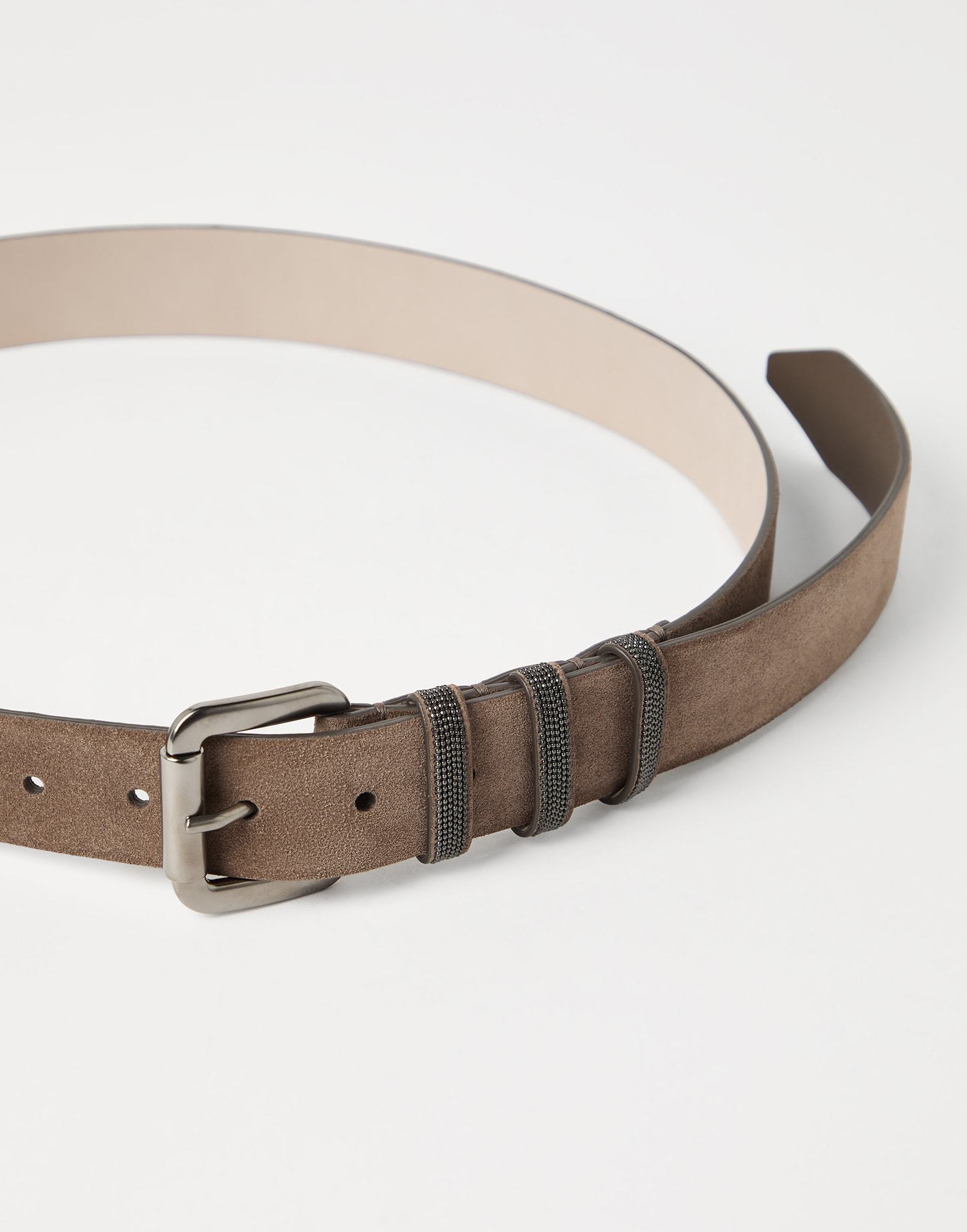 BRUNELLO CUCINELLI SHINY BELT WITH LOOPS