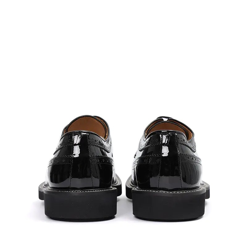 Emporio Armani Black Casual Business Shoes In Black
