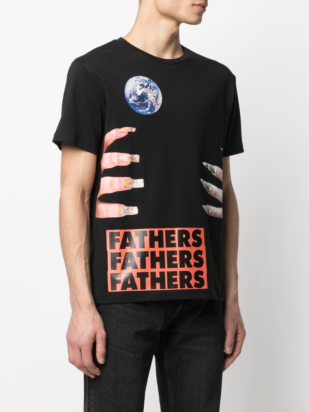 Raf Simons X Sterling Ruby Fathers T-shirt In Black