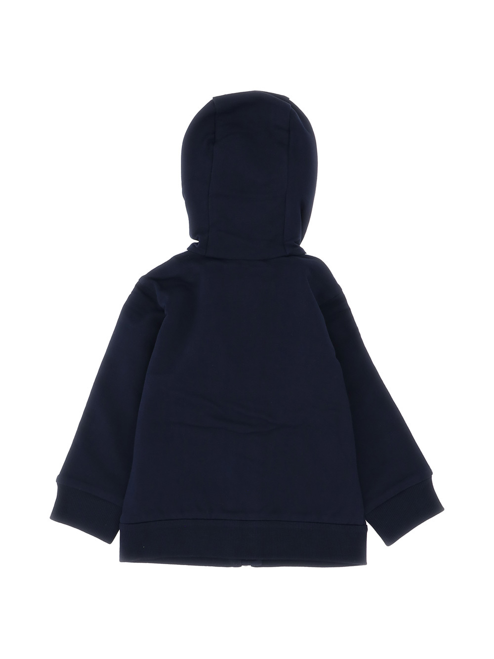 Moncler Hooded Long-sleeved Hoodie In Blue