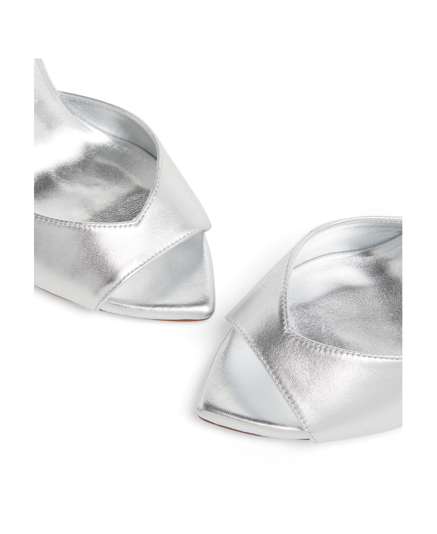 Stuart Weitzman Nudist 100mm Metallic-finish Sandals In White