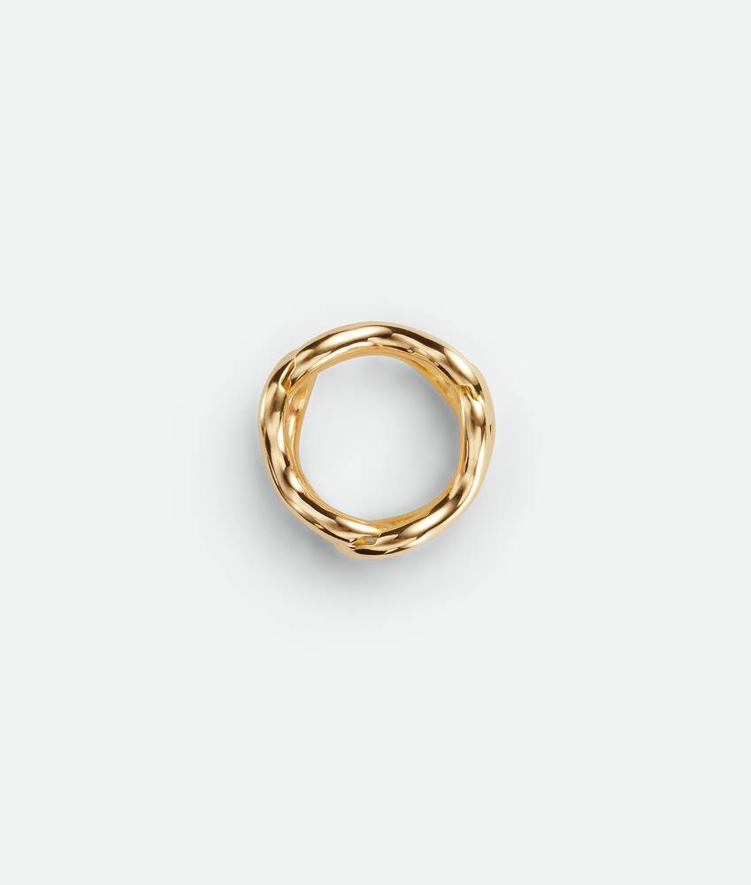 Bottega Veneta Nested Chain Ring In Yellow