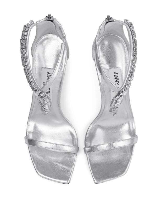 Jimmy Choo Stiletto High-heeled Sandals In Silver