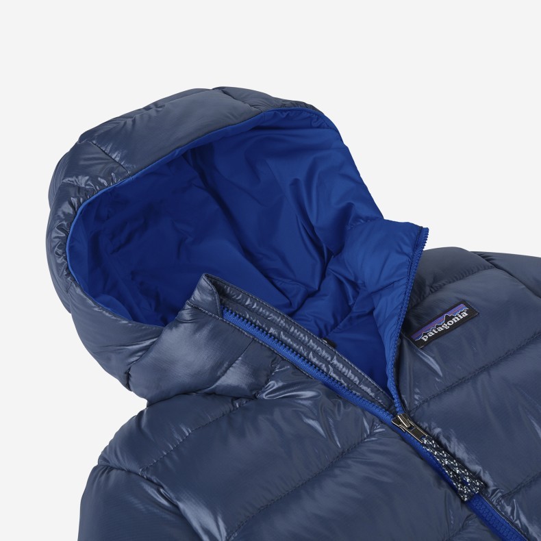 Patagonia Padded Hooded Jacket In Blue