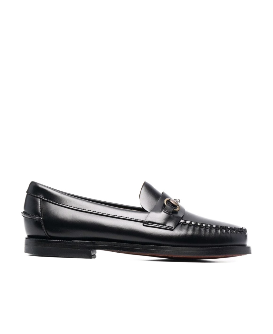 Sebago Horsebit-detail Leather Loafers In Black