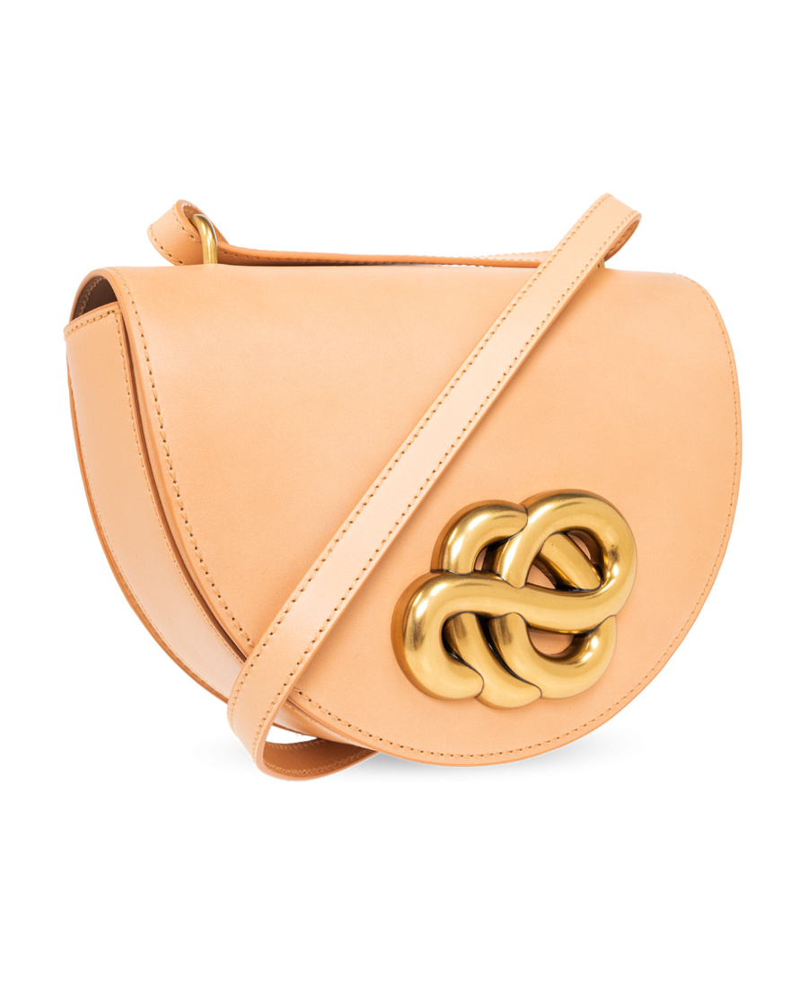 Shop By Malene Birger Cebella Leather Crossbody Bag In Nude