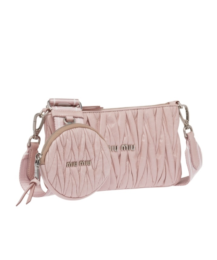 MIU MIU SHINE MATELASS� SHOULDER BAG 