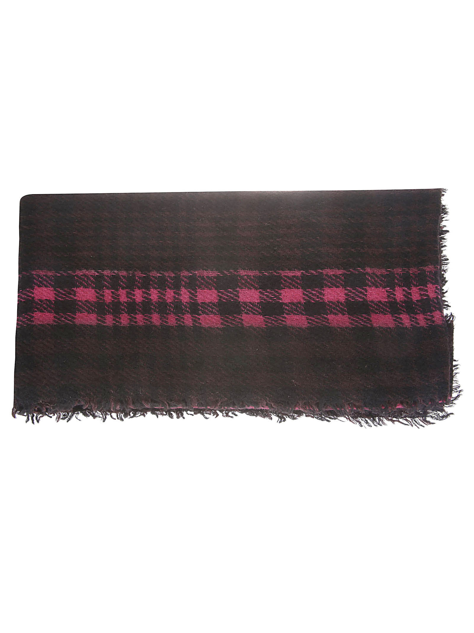 Faliero Sarti Massimo Checkered Scarf In Black