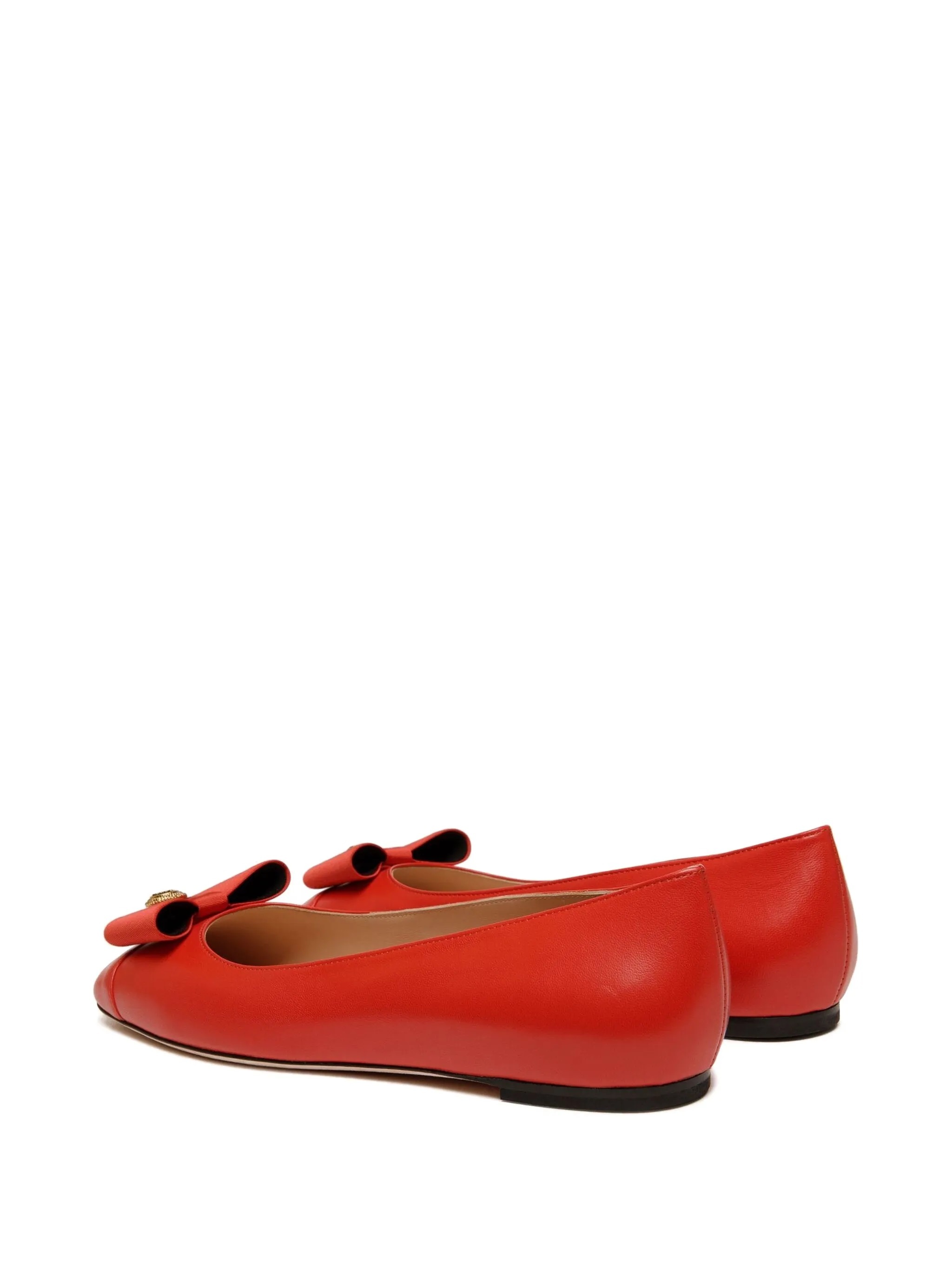 Bally B-bow Ballet Flats In Red
