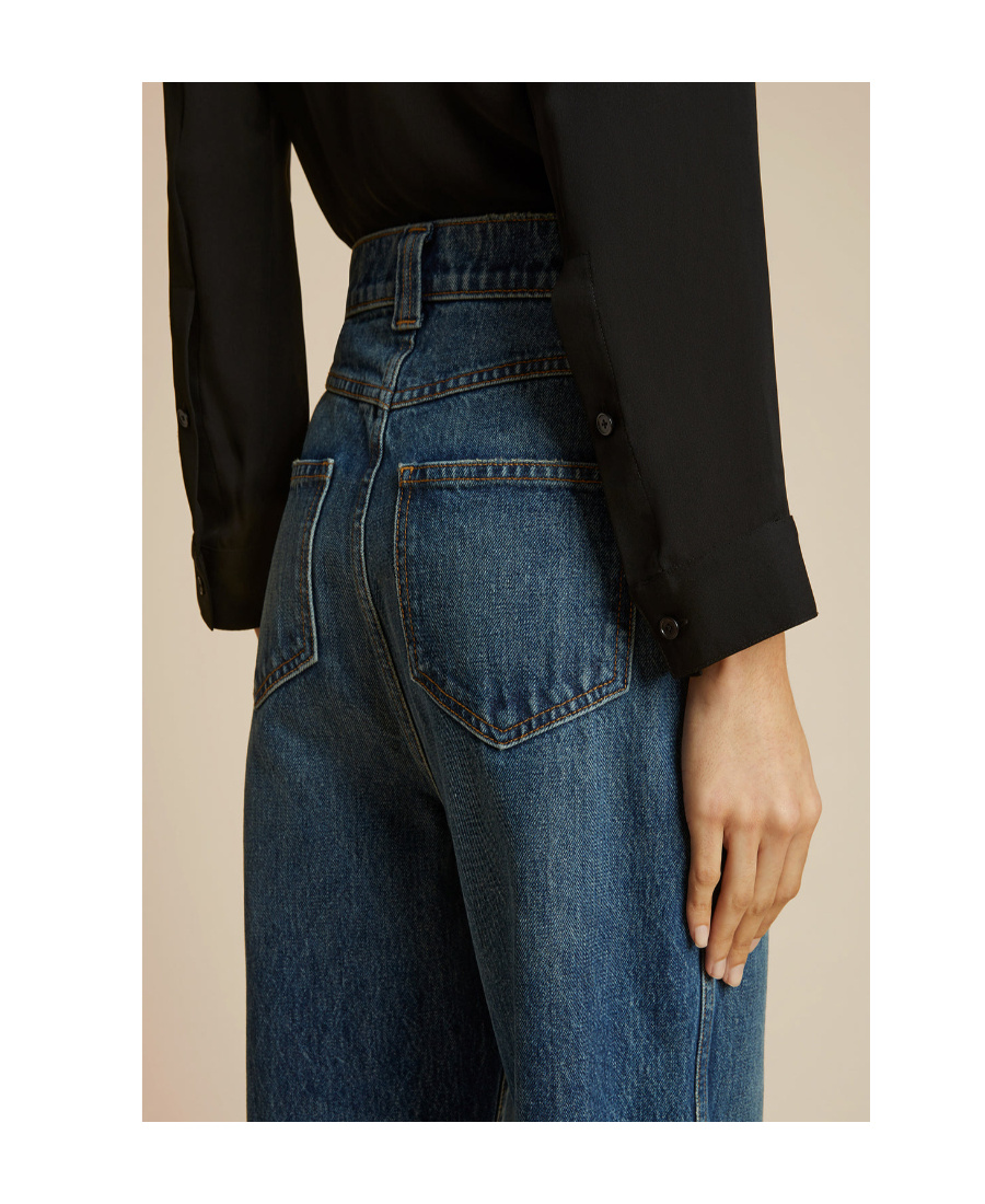 Khaite Albi High-waist Jeans In Blue