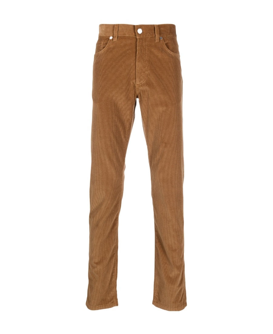ZEGNA CORDUROY STRAIGHT-LEG TROUSERS