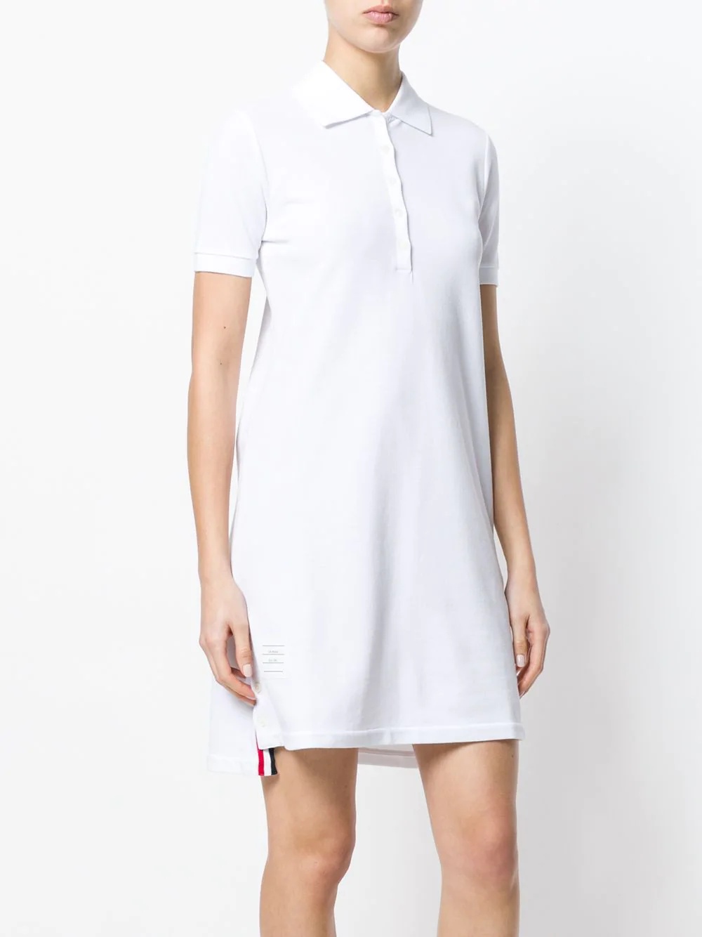 THOM BROWNE THOM BROWNE RWB STRIPED POLO DRESS