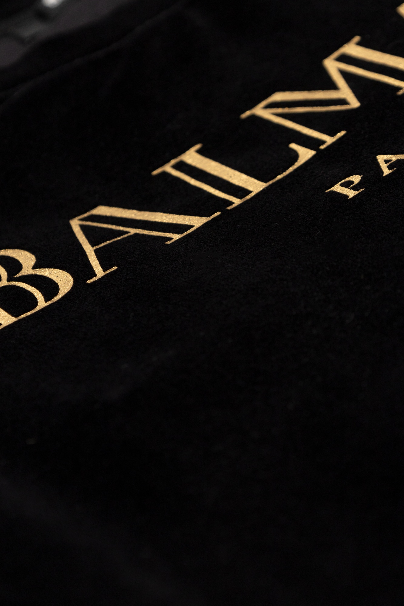Balmain Logo-print Cotton Sweatshirt In Black