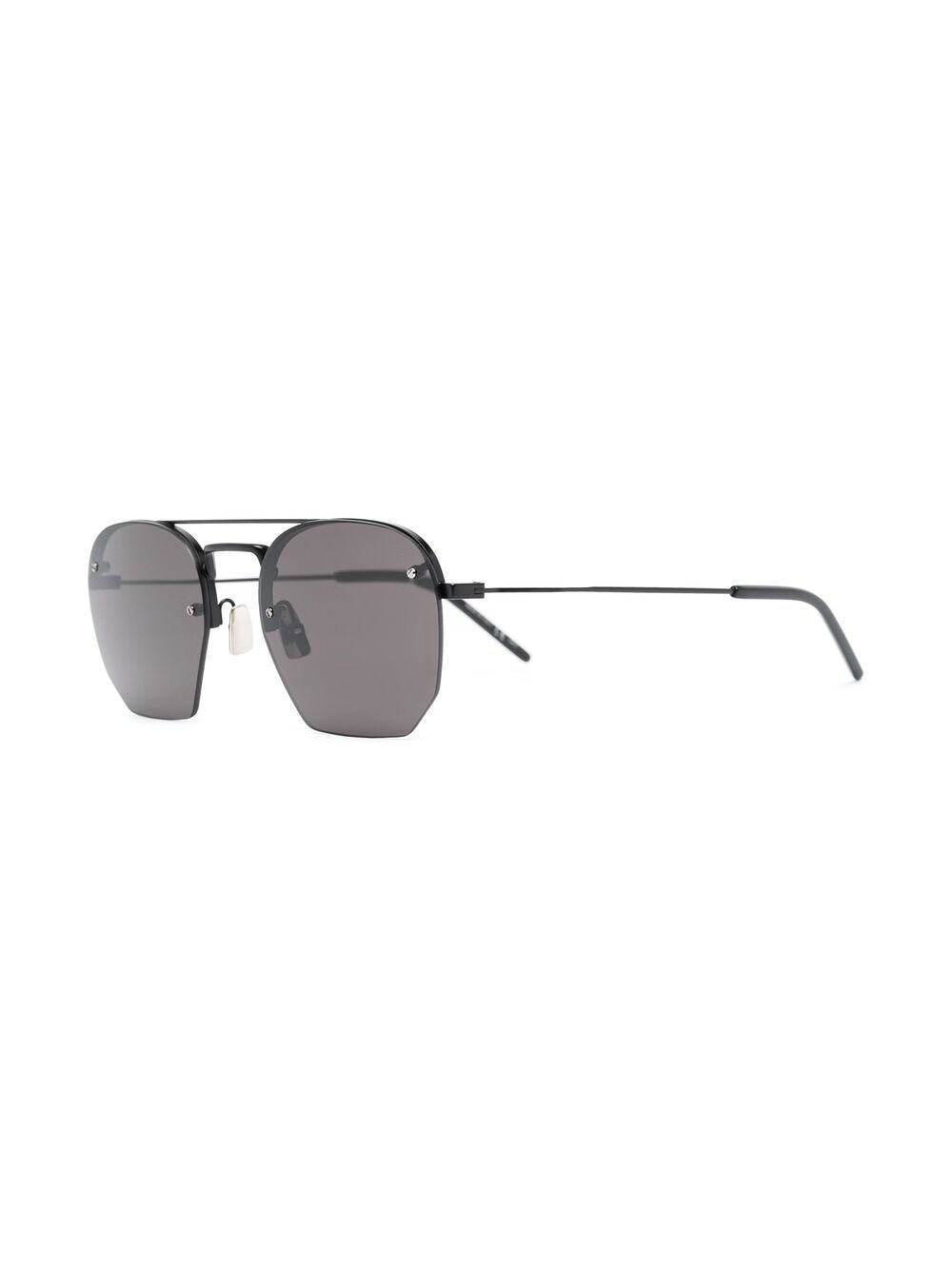 Saint Laurent Tinted Square-frame Sunglasses In White