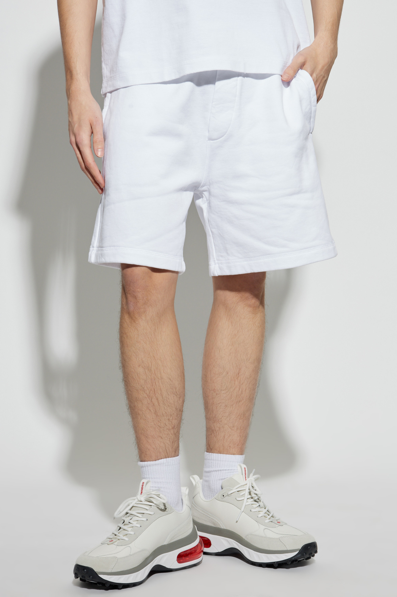 Dsquared2 Logo Shorts In White