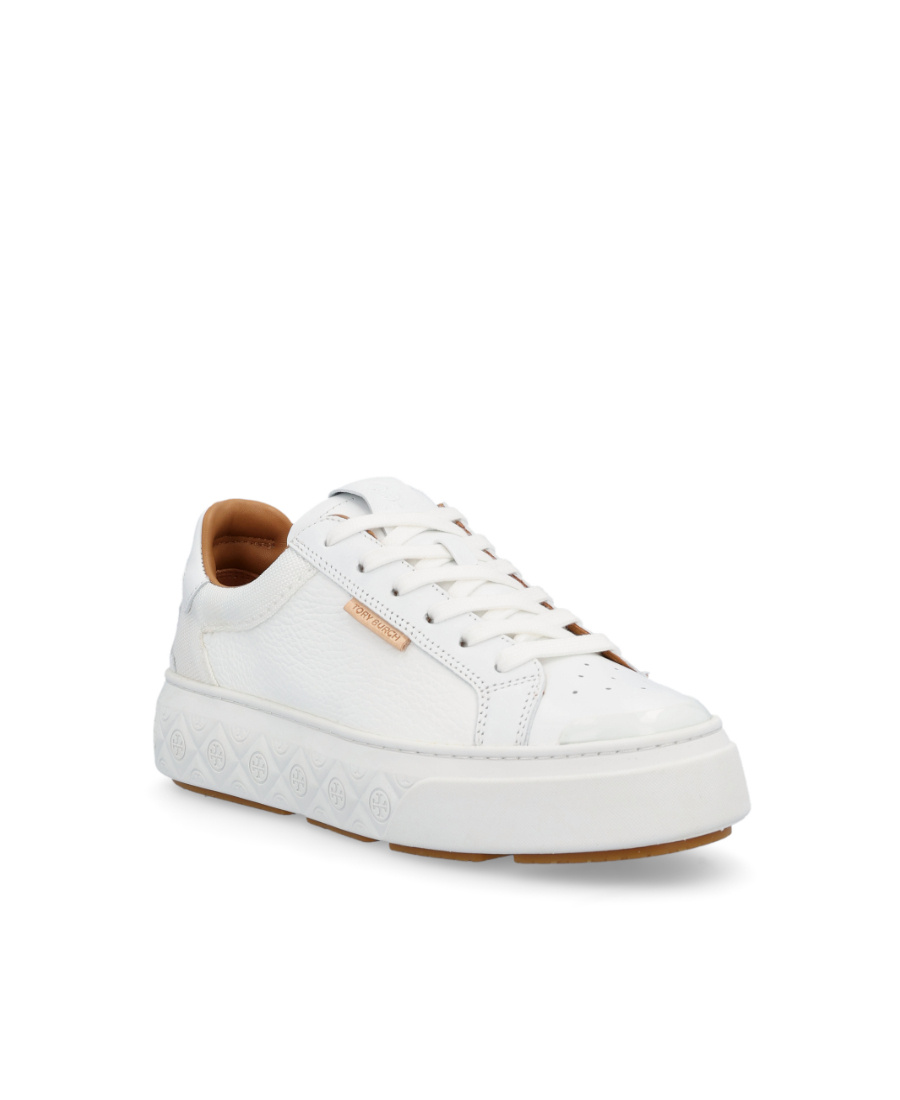 Tory Burch Low-top Leather Sneakers In White